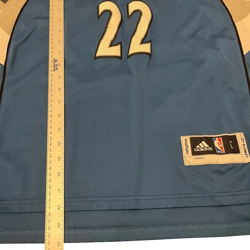 Adidas Minnesota Timberwolves Andrew‎ Wiggins Jersey Men L Blue #22 Swingman